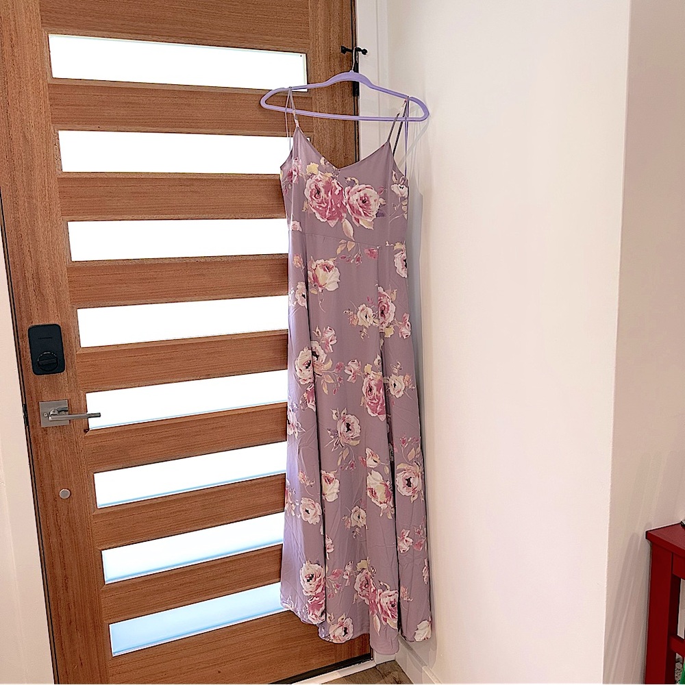 Sophie Lavender Floral Maxi Dress NWT